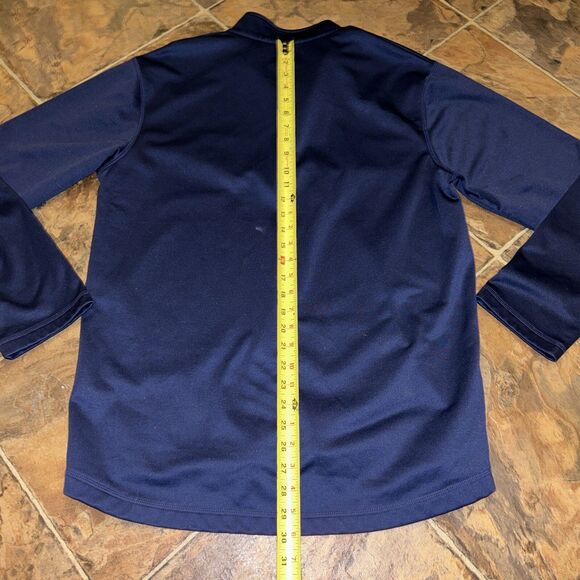 New England Patriots Majestic Thermabase 1/4 Zip Pullover Jacket Large Mens - Picture 4 of 5